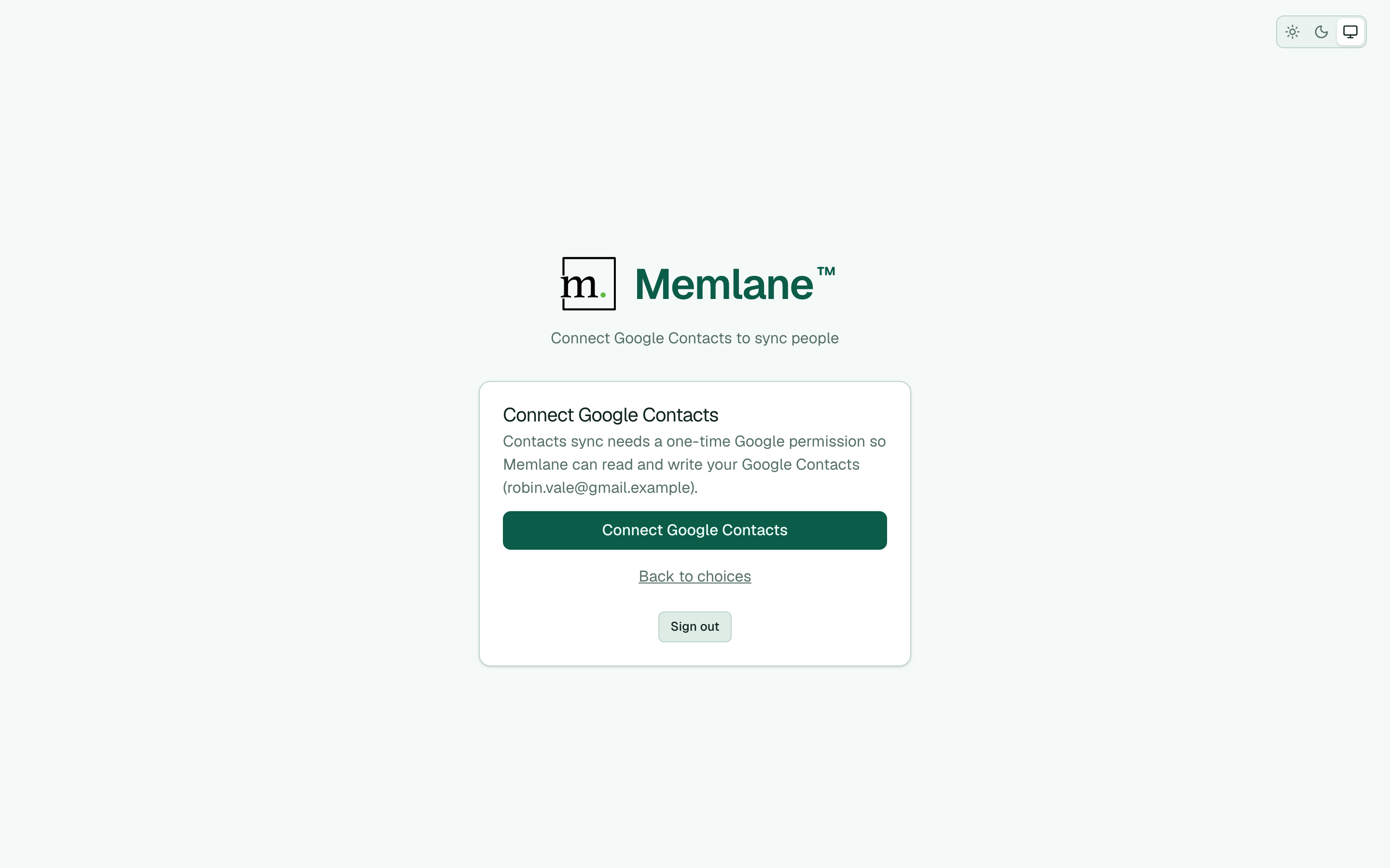 Connect Google Contacts