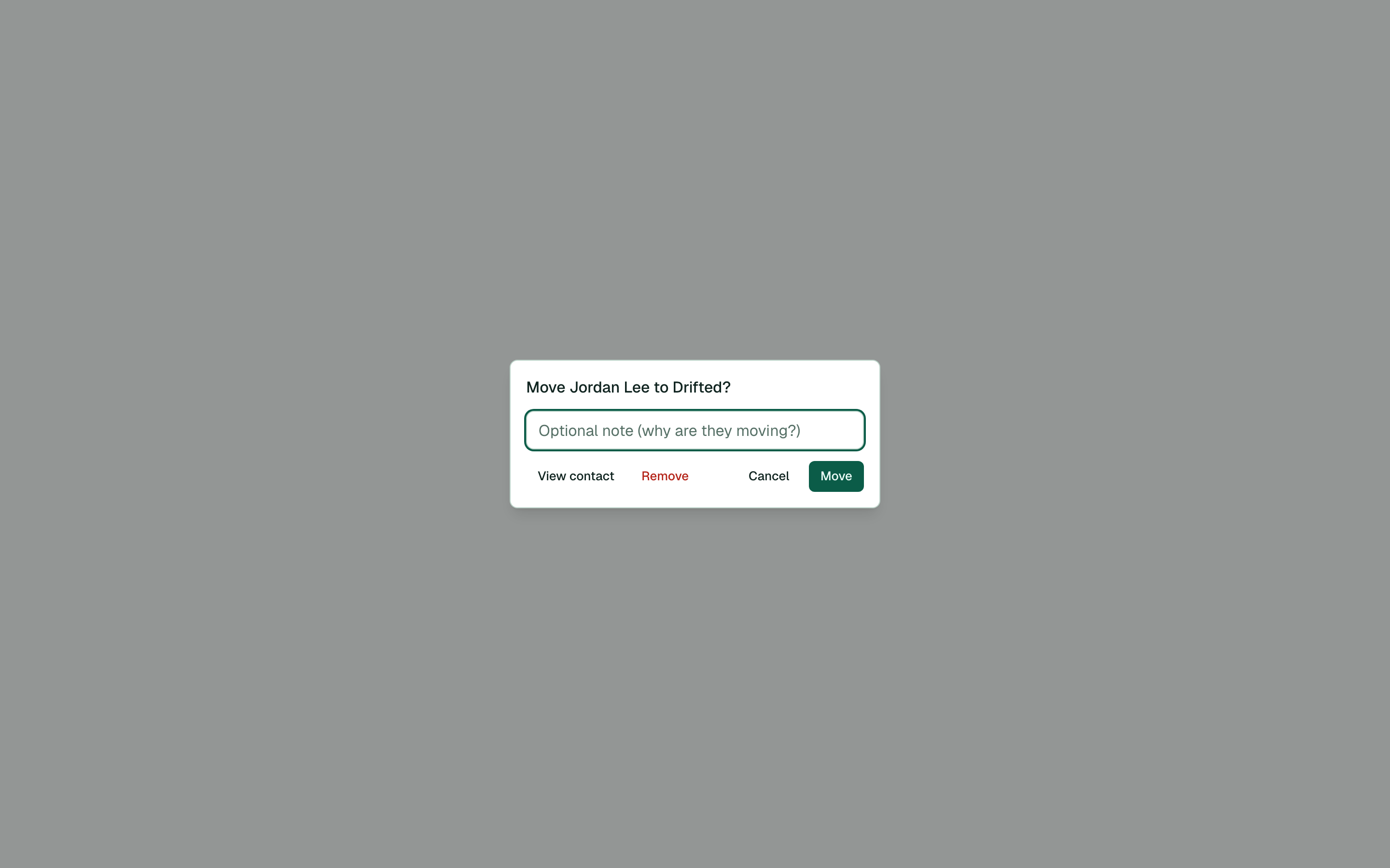 Move with an optional note
