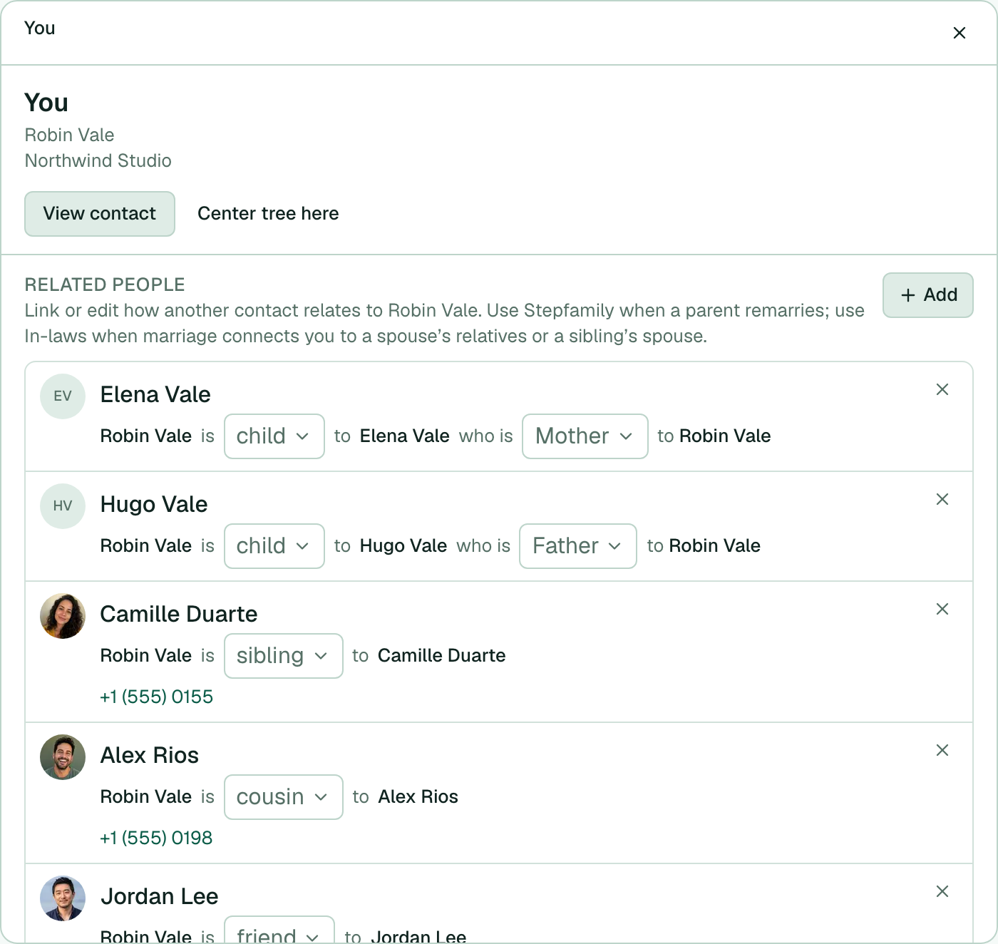 Friend ties on the Map focus panel